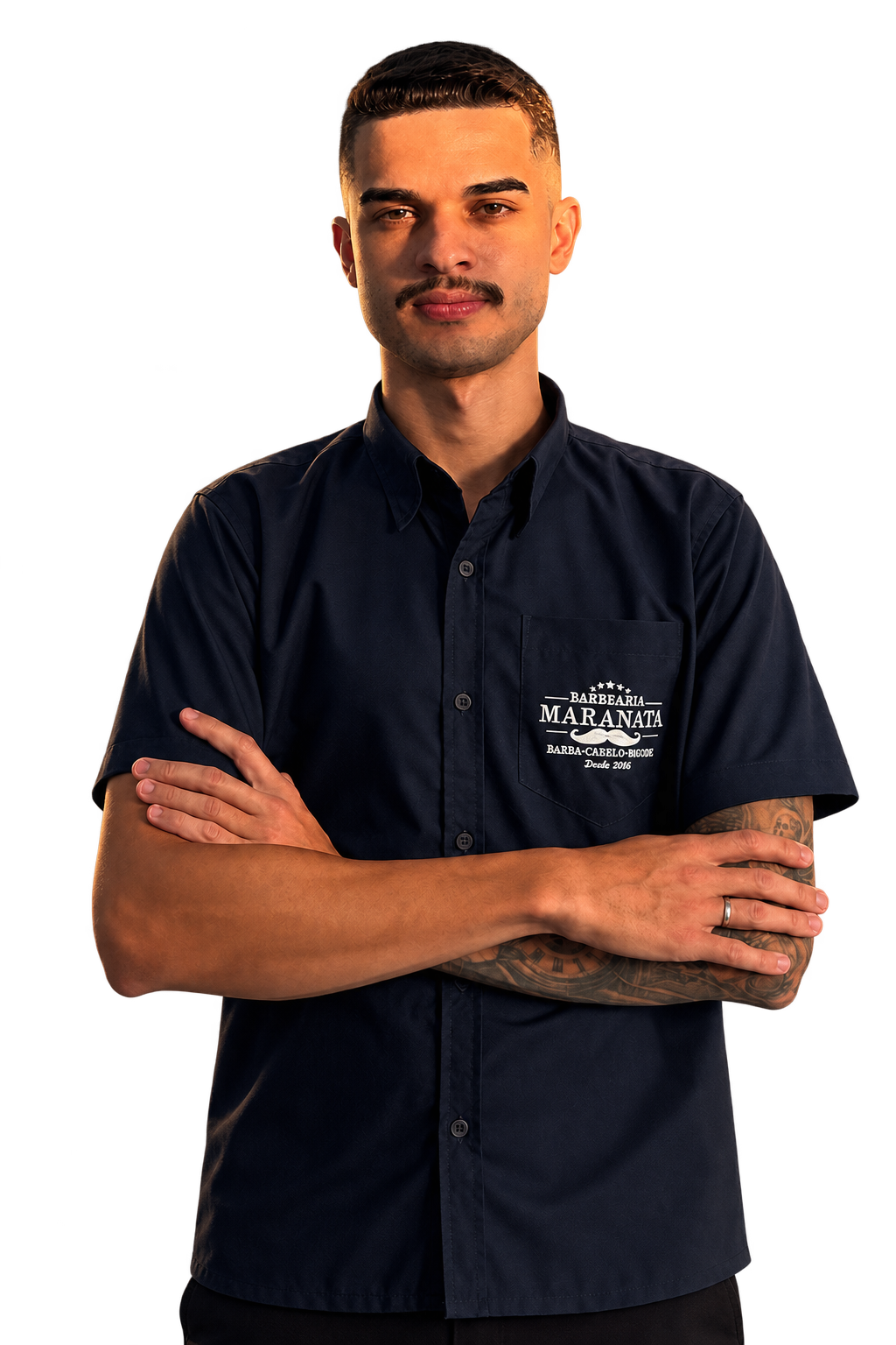 David Santos, dono e fundador da Maranata Barbearia